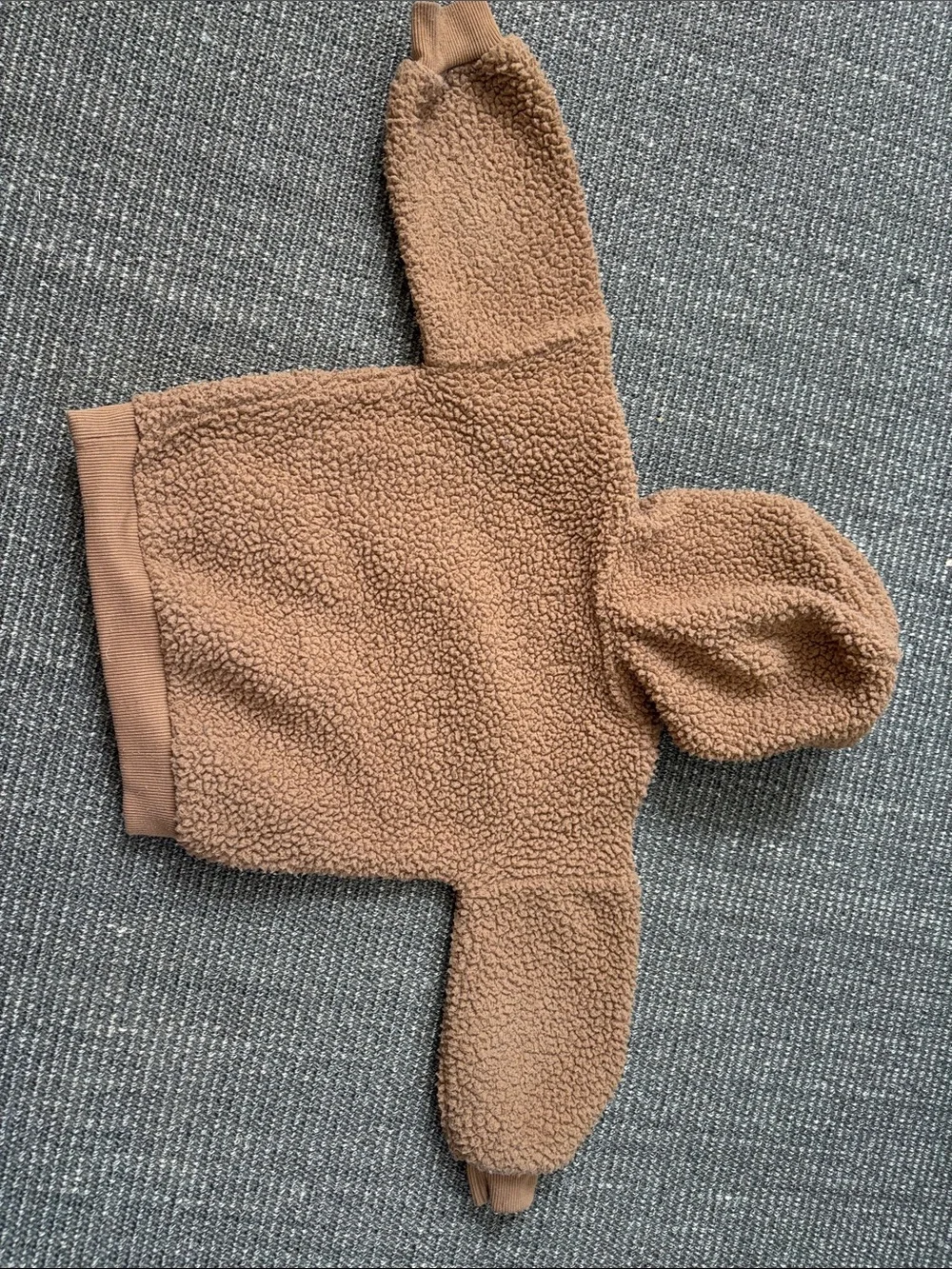 Old Navy Kids Sherpa Hooded Sweatshirt - Tan Brown